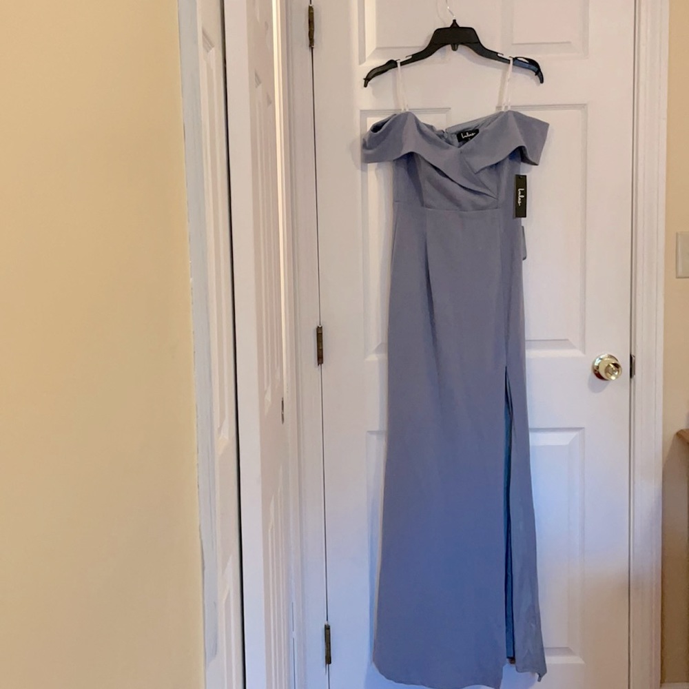Gray blue Lulus Maxi Dress